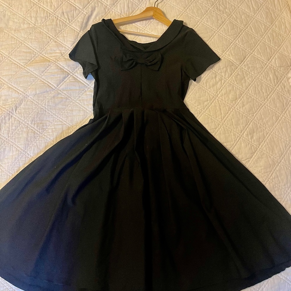Black 50s style dress